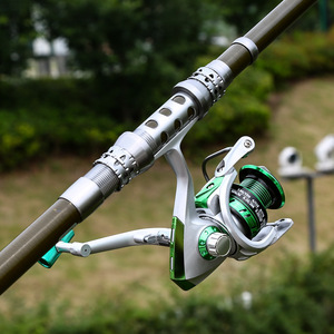 Produttore diretto transfrontaliero all'ingrosso Set completo a lunga distanza di colata in carbonio manico diritto filatura mulinello <span class=keywords><strong>mare</strong></span> pesca esca - Product Image 4