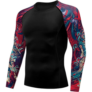 High Performance Breathable Anti-UV Rash Guard Compression <b>Top</b> Moisture Wicking Quick Dry Custom Manufacturing for Activewear - Product Image 6
