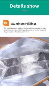 Bolsa Térmica Reutilizable Grande y Resistente para Compras, Bolsa de Refrigeración para Comestibles - Product Image 6