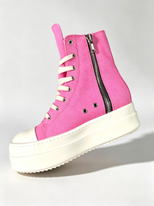 Trendy High Top <b>Canvas</b> <b>Sneakers</b> Chunky Platform Street Fashion Footwear - Product Image 1