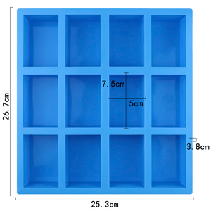 Molde de silicona rectangular para hornear y hacer velas, molde de silicona para jabón, molde de silicona para pasteles. - Product Image 2