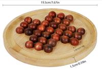 Jeu de société en bois massif avec marbre, grand format, gravure de logo couleur, plateau épais, thème ange moderne, artisanat en bois