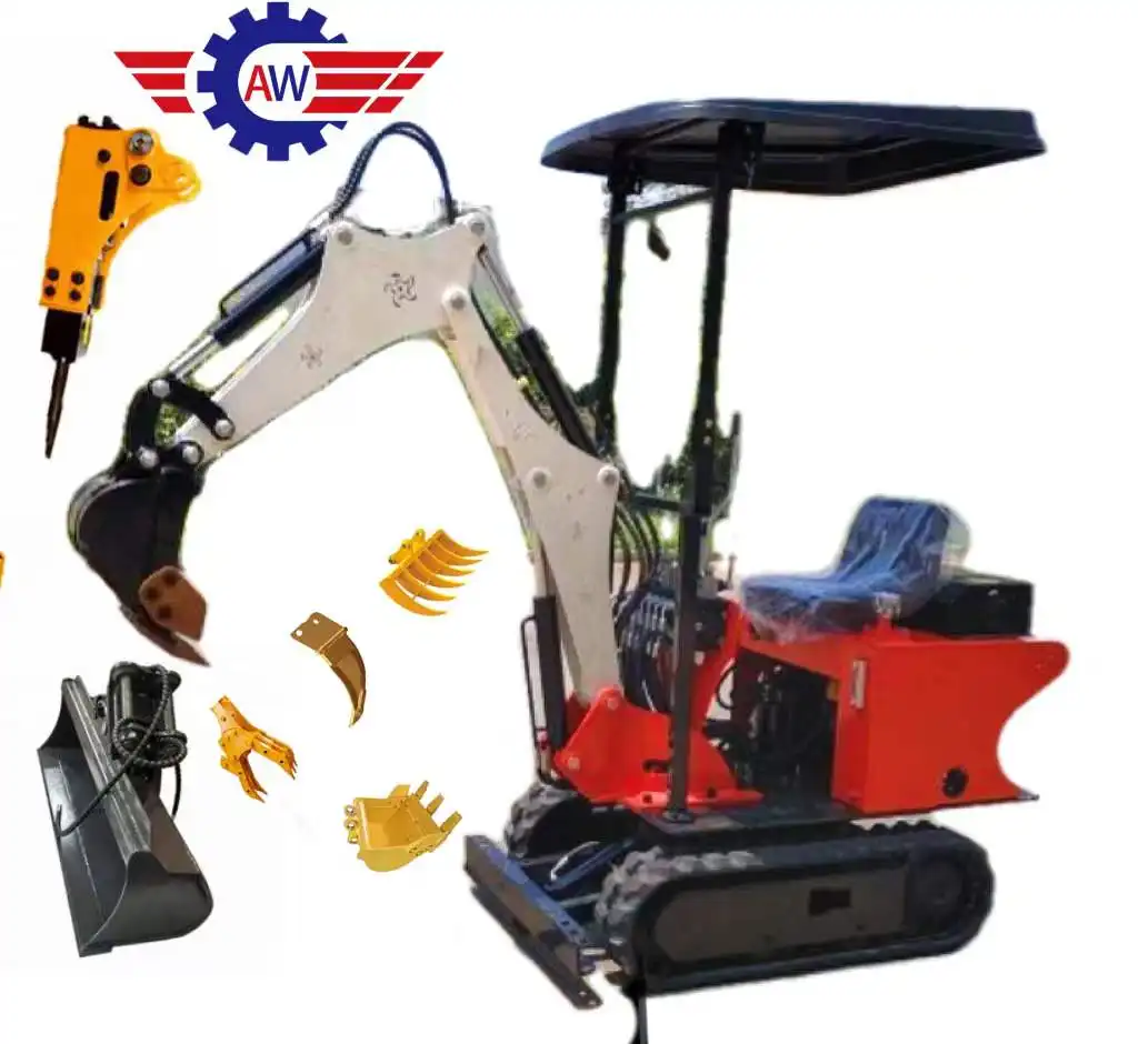 Neue hydraulische Motor kriecher 0,8 Tonnen China Niedriger Preis Gute Qualität Mini bagger Bagger für USA