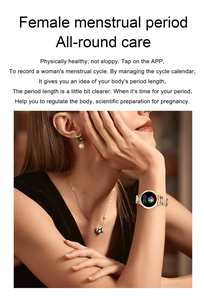 Montre connectée intelligente pour femme AK53 Diamond Lady Fitness, montre de luxe pour femme, santé <span class=keywords><strong>physiologique</strong></span> féminine, appel Bluetooth BT - Product Image 6