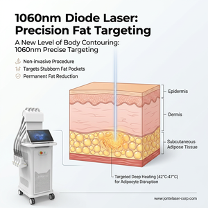 Appareil de lipolyse au laser diode Jontelaser 1060 nm, équipement révolutionnaire de remodelage corporel et de perte de poids pour l'esthétique - Product Image 2