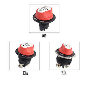 Interruptor de desconexión de batería, clasificación de corriente intermitente, 200 Amperios, 32VDC, máximo 1000A, 5 segundos, 300A - Product Image 4