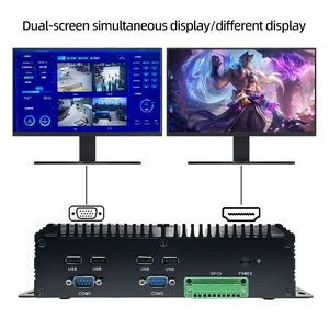 In Stock High-End Industrial Desktop PC Mini Computer with I5 8250U Dual Display DDR4 <b>M.2</b> <b>SSD</b> RS422/485COM PS/2 GPIO AU/US Plugs - Product Image 4