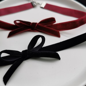 Go Party Grosir Vintage Busur Kerah Klavikula Kalung Choker Kalung Hitam Merah Beludru Kalung Wanita Perhiasan <span class=keywords><strong>Neckband</strong></span> - Product Image 2