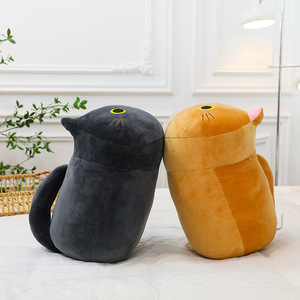 Peluche chat aux yeux ronds, coussin en peluche, poupée en peluche douce, cadeau d'anniversaire pour enfants, chat - Product Image 2