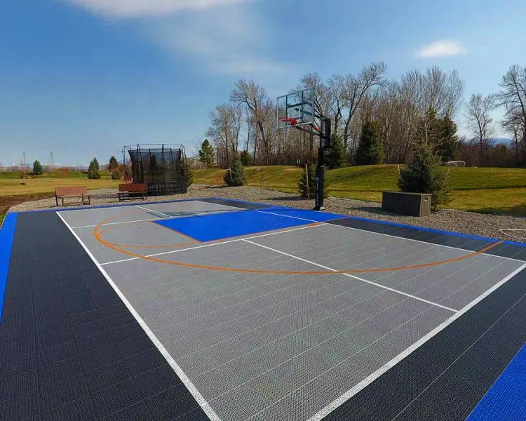 30x60 piedi all'aperto multi sport corte con campo da basket e da tennis linea per cortile famiglia casa di corte di sport