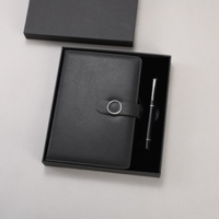 Ensemble bloc-notes A5 finition mate et stylo roller, coffret cadeau de papeterie moderne pour kit de bienvenue des employés