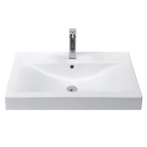 <span class=keywords><strong>Lave</strong></span>-toilette secteur salle de douche articles sanitaires ensemble d'évier de vanité carré en céramique lavabo tasse comptoir évier simple salle de bain - Product Image 3