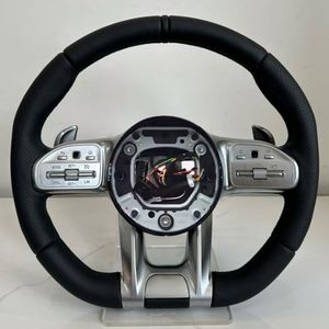 Volante Deportivo <span class=keywords><strong>AMG</strong></span> de Cuero Negro en Oferta para <span class=keywords><strong>Mercedes</strong></span> Benz W205 W222 W204 <span class=keywords><strong>C63</strong></span> W212 W218 W207 W172 G500 G55 G63 S500 S320 - Product Image 1