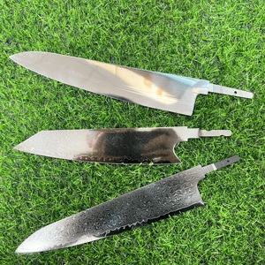 Cuchillo Gyuto de Damasco con Hoja de 8-9 Pulgadas de la Serie Premier de WB Cutlery, Hoja de Cuchillo de Chef de Damasco, Hoja de Cuchillo Kiritsuke en Blanco - Product Image 1