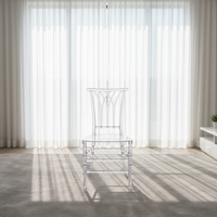 Chaise Napoléon en résine PC style moderne, empilable double face, idéale pour mariages, banquets, hôtels et événements – Offre Spéciale