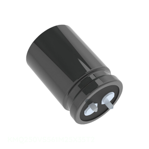 ตัวเก็บประจุแบบมีช่องใส่560 uF ฝาปิดสารส้ม560 uF 20% 250V แบบ KMQ250VS561M25X35T2 - Product Image 1