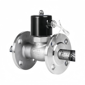 1/2 ''thép không gỉ 304 mặt bích con dấu cao su Van điện từ 24V kiểm soát cống 220V thường đóng van nước dòng chảy lớn - Product Image 2