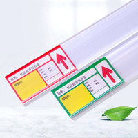 Bande de données Porte-étiquette T Forme Souper Grip Extrusion Promotion Étiquette de prix Étagère Talker Supermarché Magasin Pvc Plastique Personnalisé Pcs