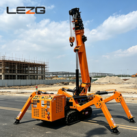 Grue araignée pour l'installation de maisons préfabriquées, capacité de levage de 2 tonnes à 6 tonnes, rayon de levage flexible pour bâtiments modulaires