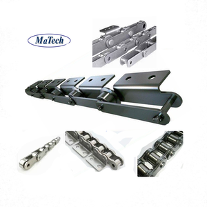 Cadena de Rodillos Transportadores Industriales de Alta Resistencia y Servicio Pesado de Fábrica China, Cadena de Eslabones Galvanizados C2082H con Accesorios - Product Image 3