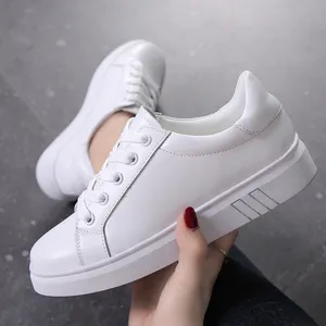 Besar Ukuran 35-40 Baru Fashion White Siswa Skate Sepatu Kasual Wanita Sepatu Sneakers