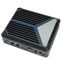 Partaker 12th Gen Alder Lake N100 Win 11 Pro Dual Nic Mini PC con 4K Video y Dual HD Dual COM Señalización digital PC sin ventilador