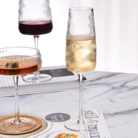 Verres à vin rouge carrés en cristal soufflé à la main de luxe Samyo Vintage Custom 630 ml grande capacité