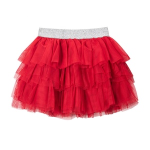 Gabby Loop Kids Girls Summer Red Color Layered Fluffy Tulle Dress up Princess <b>Skirt</b> Children Tutu <b>Skirt</b> - Product Image 2