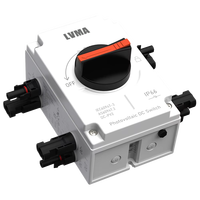 Interrupteurs de déconnexion solaires LVMA 1000V 1500V 32A DC étanches IP66 pour système photovoltaïque, isolateur 4 pôles avec connecteur solaire