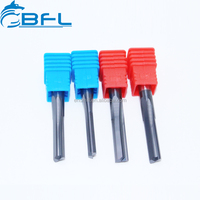 BFL-fresa de carburo de tungsteno para madera, herramienta de corte recto con revestimiento de carburo para 2 flauta