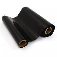 Precio de fábrica 110mm X 70m TTR Cinta de transferencia térmica Cinta de código de barras negra Compatible con impresoras 24mm de ancho
