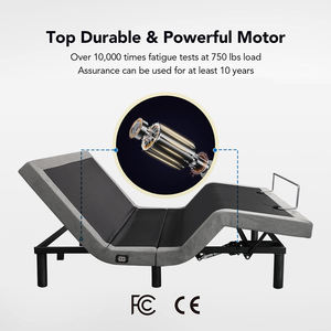 Cama eléctrica plegable con doble puerto USB, Base de cama ajustable con doble puerto USB y servicio posventa, tapizada con movimiento Queen, almacén de EE. UU. - Product Image 2