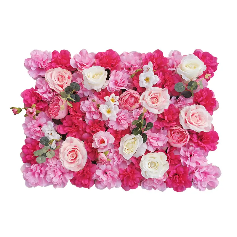 Flowerwall Latar Belakang Kain Sutra Kain Tirai Bunga 3D Menggulung Bunga Dinding untuk Pernikahan Pesta Ulang Tahun Karnaval Foto Latar Belakang