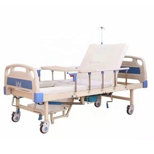 अस्पताल फर्नीचर मैनुअल क्रैंक समायोज्य बहु कार्यात्मक अस्पताल रोगी बिस्तर - Product Image 2