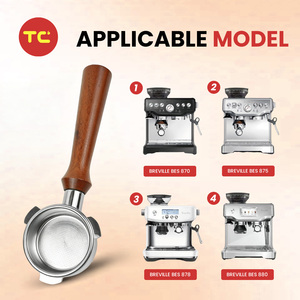 54mm Bottomless Portafilter, Compatible with <strong>Brevilles</strong> <strong>Baristas</strong> <strong>Express</strong>/Pro/Touch/Bambino Plus/Infuser, 16-18g Filter Basket - Product Image 5