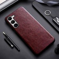 Coque classique en cuir PU 3in1 pour téléphone portable pour Samsung Galaxy S23 Ultra Plus 5G S23 + Soft TPU Hard PC