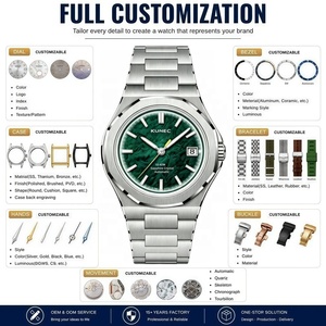 Professional Custom <b>Watch</b> Manufacturer Octagonal Men <b>Mechanical</b> Wristwatch High Quality Polished Stainless Steel Automatic <b>Watch</b> - Product Image 2