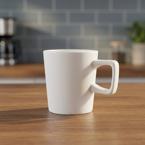 Tasse en céramique artisanale 280 ml avec anse en forme de cœur, modèle 100726-2, motif dessin animé, compatible lave-vaisselle et micro-ondes - Product Image 3