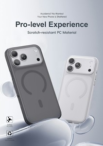 High Quality Bulk Magnetic Soft Touch Phone Case Luxury Shockproof Slim Protective Cover for 17 16 15 <b>Pro</b> - Product Image 4