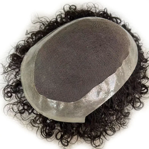 Prótesis capilar para hombre estilo rizado, base australiana, 80% de densidad - Product Image 1