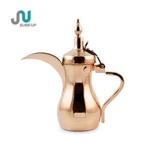 Customized Arabian Dallah Coffee Pot With Long Spout Stainless Steel Arabic Coffee Pot