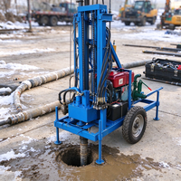 Foreuse de puits d'eau rotative de 100 m de profondeur avec trépans pour chantier de construction
