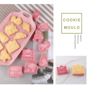 Saffron Hot Ramadan Cookie Cutter Set 8 pcs/Box Diseños múltiples Sello <span class=keywords><strong>de</strong></span> galleta <span class=keywords><strong>de</strong></span> plástico para venta al por mayor para la celebración <span class=keywords><strong>de</strong></span> Eid Mubarak - Product Image 6