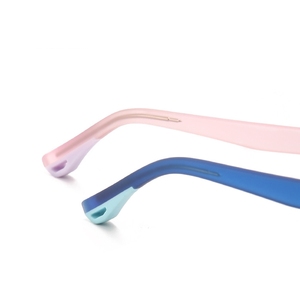 Comoda luce blu anit occhiali ottici per bambini gaming computer cerniera a molla TR90 piccolo ovale viola <span class=keywords><strong>cornice</strong></span> trasparente ragazza - Product Image 5