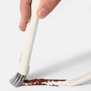 Outil de nettoyage <span class=keywords><strong>2</strong></span> en 1 pour moulin à café expresso, accessoires, brosse de nettoyage pour rainures de fenêtre et interstices de porte/sol - Product Image 2