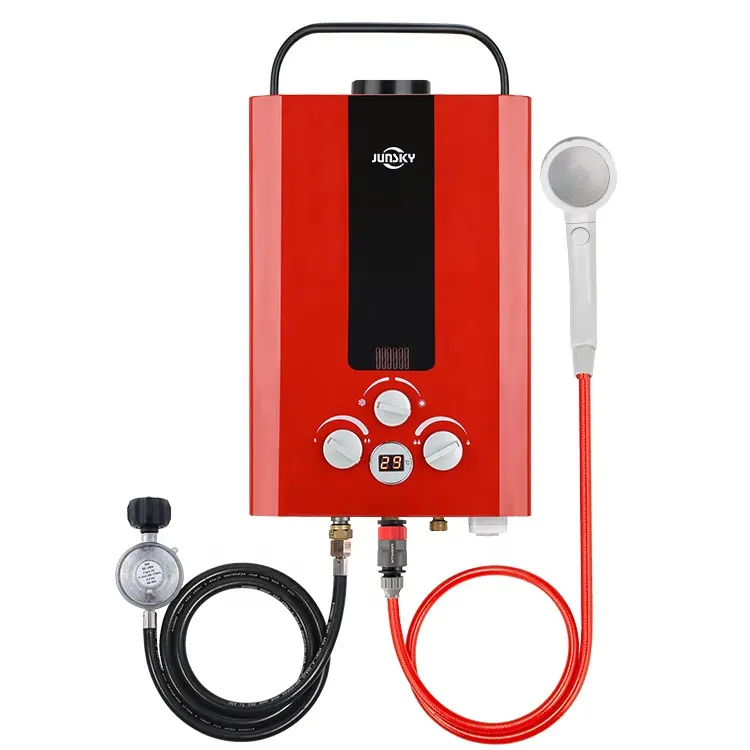 Junsky Hot Sale 6L Wholesale Price Portable Camping Natural Gas Instant Water Heater Gas Hot Water Heater Tank