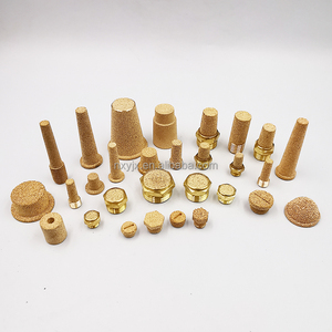Hình dạng hình nón Brass bột Muffler đồng kim loại Bộ lọc không khí mufflers với đồng thiêu kết bộ lọc - Product Image 2