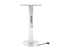 Solution de charge de bureau amovible OMNI avec ports AC et USB, tour d'alimentation sur pied