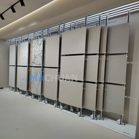 Étagère de présentation horizontale pour carreaux de céramique en marbre, en céramique et en quartz, en métal robuste, à glissière horizontale