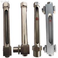 Jauge de niveau d'huile tubulaire en acier inoxydable et aluminium avec manomètre mâle, jauge de niveau d'huile